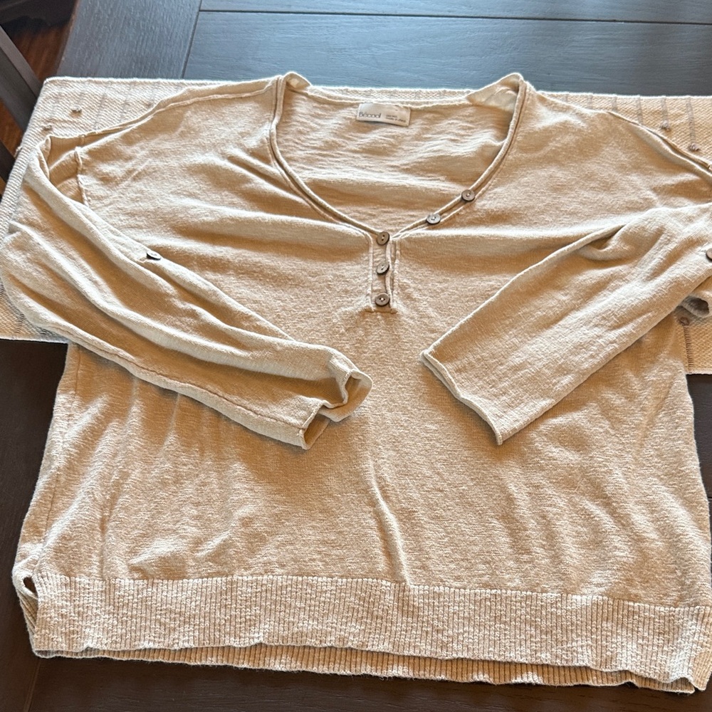 Stylish Beige Knit sweater